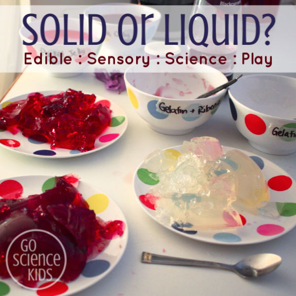 Solid or liquid play with jelly