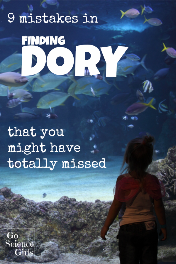 9 Mistakes in the movie Finding Dory {that you might have totally missed} - fun marine animal facts for kids