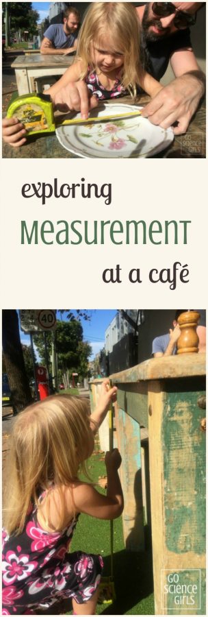 Exploring measurement at a cafe - fun math for preschoolers