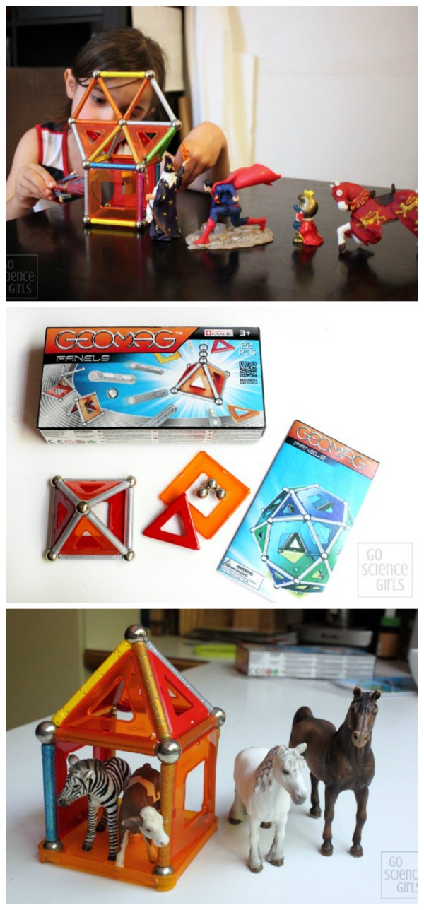 GEOMAG Panels - awesome STEM toy for girls, combining magnets, construction and open-ended imaginative play