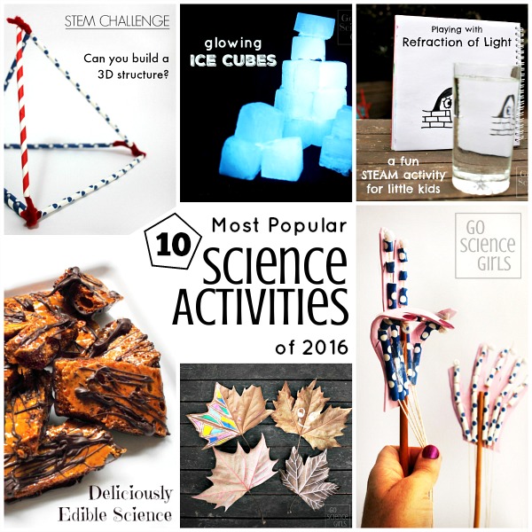 10 most popular science activities of 2016 on Go Science Kids
