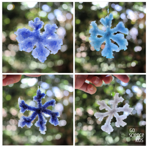 Crystal snowflake collage