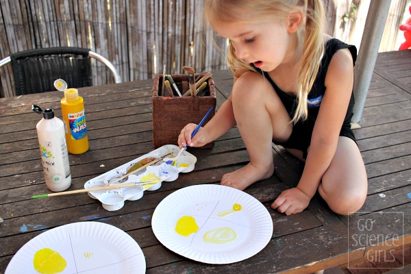 Painting the pupa and larva body