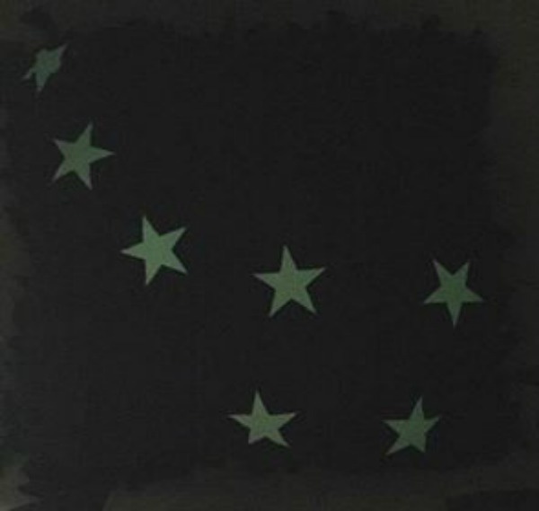 DIY glow in the dark Big Dipper constellation pillow