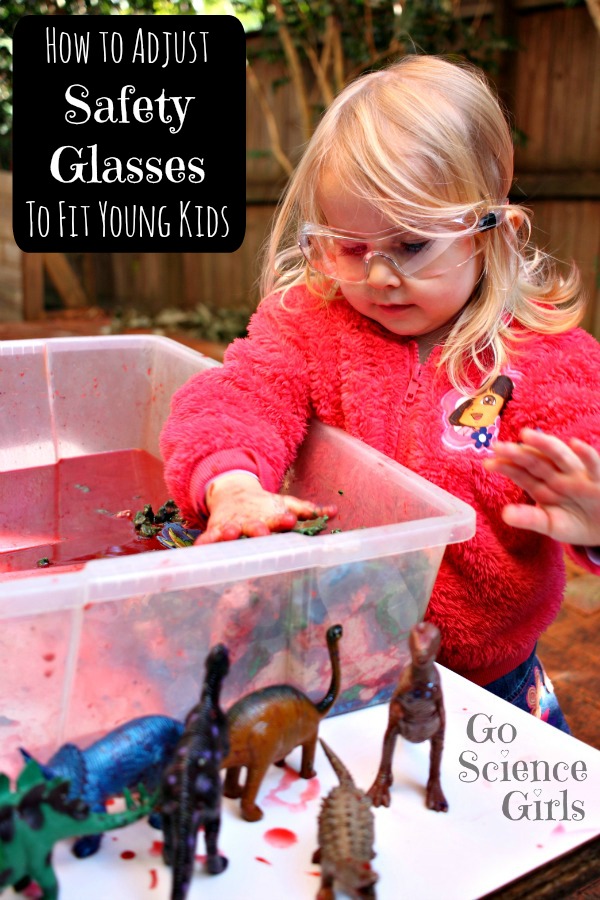 How to adjust safety glasses to fit young kids