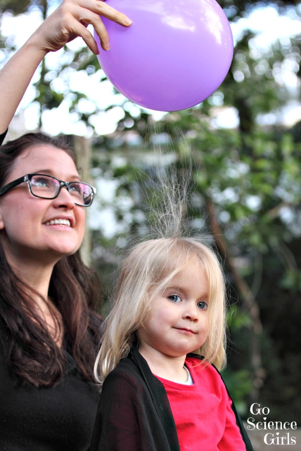 Static electricity play for toddlers