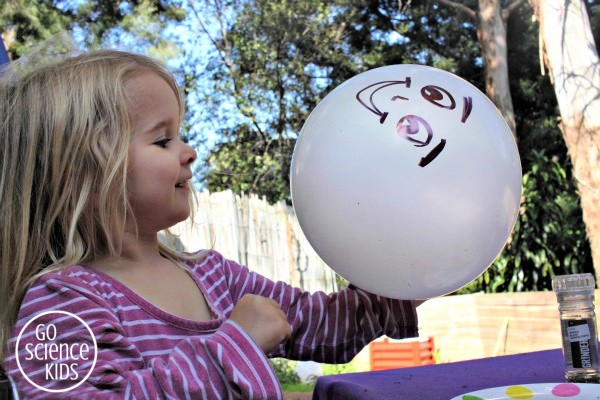 Beardless balloon man