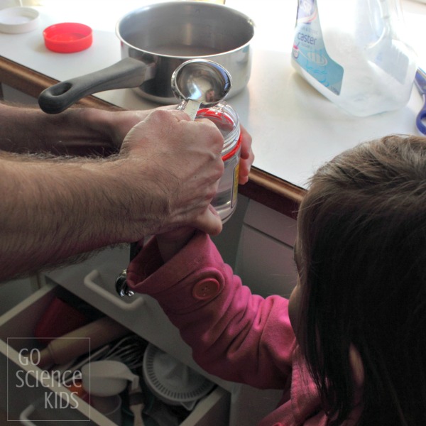 Making edible sugar glass with kids