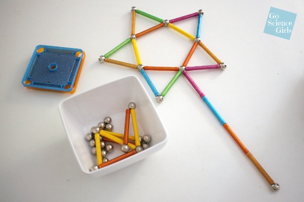 Exploring shapes and magnetism with Geomag - making fairy wands