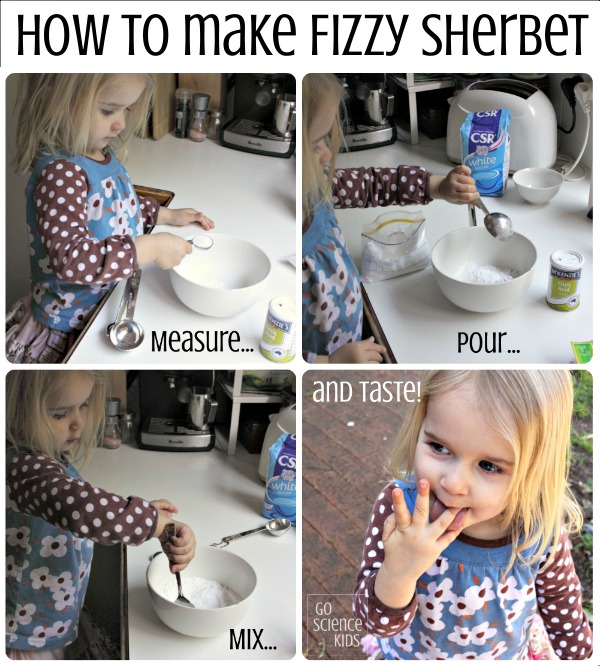 How to make fizzy sherbet - edible science for kids
