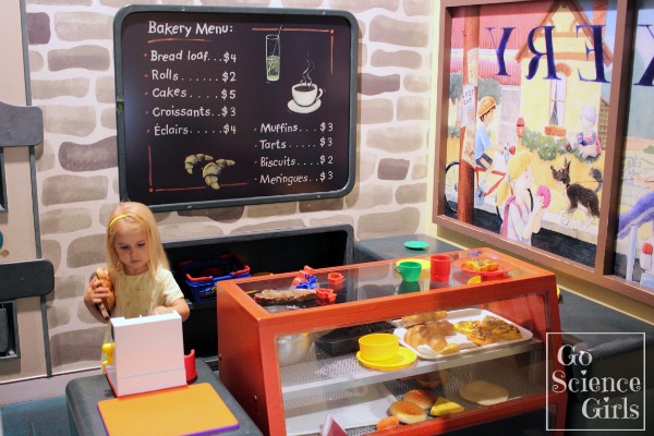 Bakery role play in Mini Q at Questacon