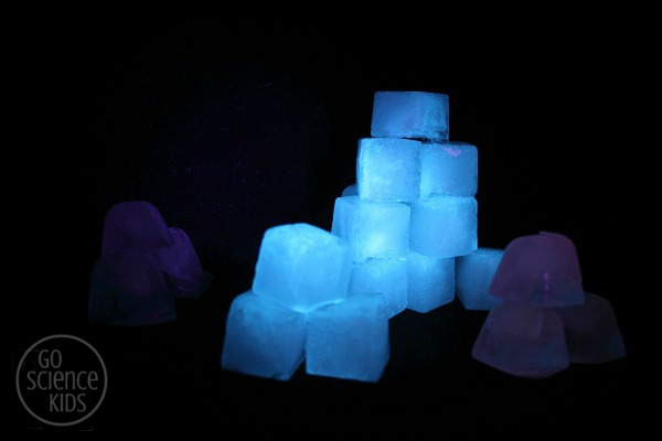 glowing ice