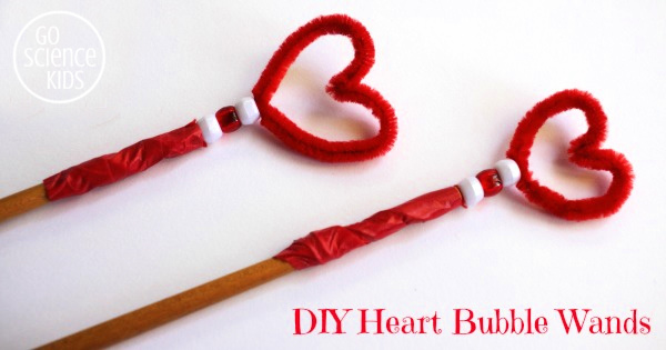 DIY Heart Bubble Wands