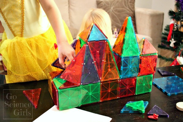 Magnatiles for imaginative play