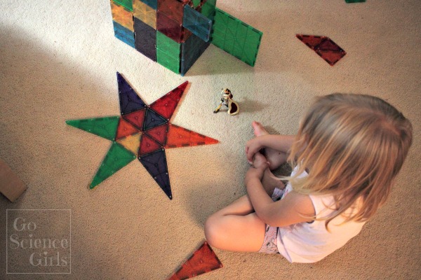 Magnatiles hexagon star