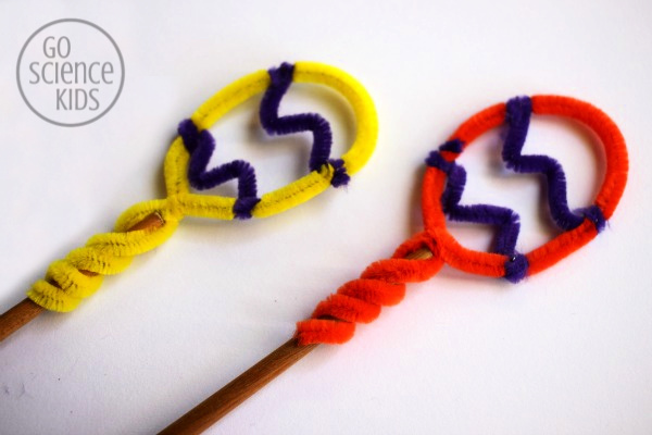 Fuzzy Stick Bubble Wands Craft