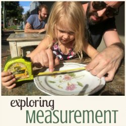 Plaful preschooler math - exploring measurement at a cafe