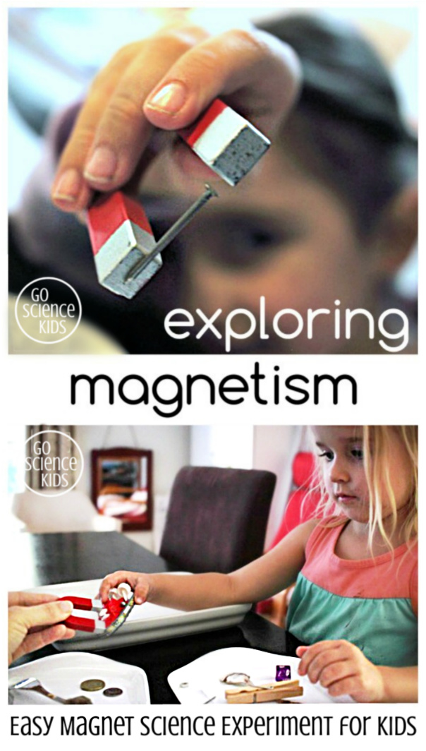 exploring magnetism - easy magnetic science experiment for kids