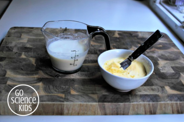Edible science - making butter