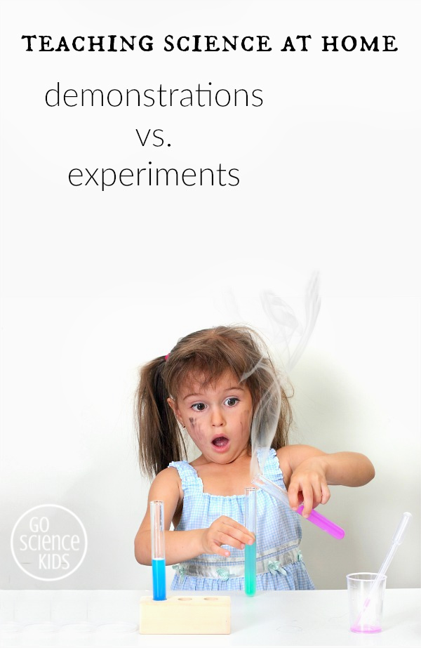 Teaching Science at Home - demonstrations vs experiments