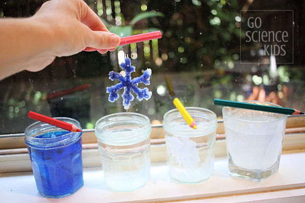 How to make Borax crystal snowflakes - Go Science Kid