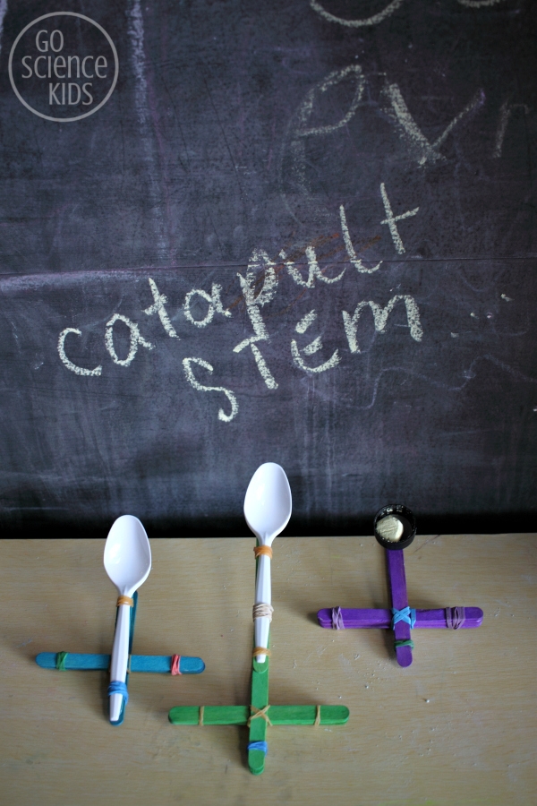 Catapult STEM - how to make (and test) DIY craft stick catapults - fun physics for kids