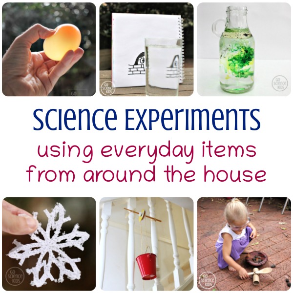 Science experiments using everyday items from around the house