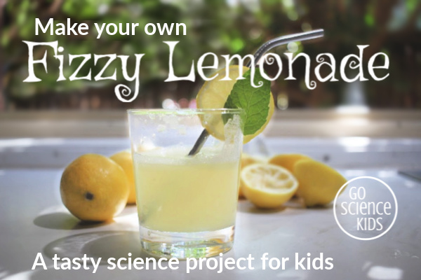 Make your own Fizzy Lemonade - a tasty science project for kids. GSK