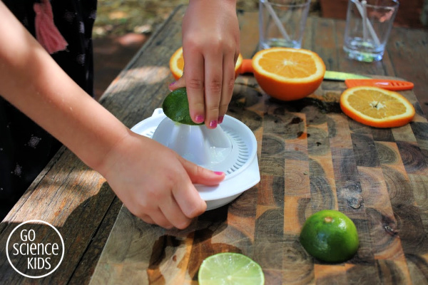 Juicing half a lime