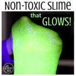 Non-toxic slime that glows