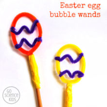 Easter egg bubble wands