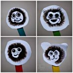 Mushroom spore print monkey puppets! Fun science craft for kids!